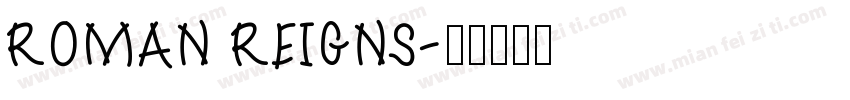 ROMAN REIGNS字体转换